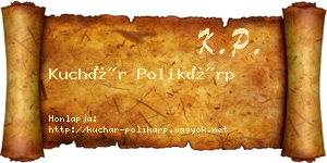 Kuchár Polikárp névjegykártya